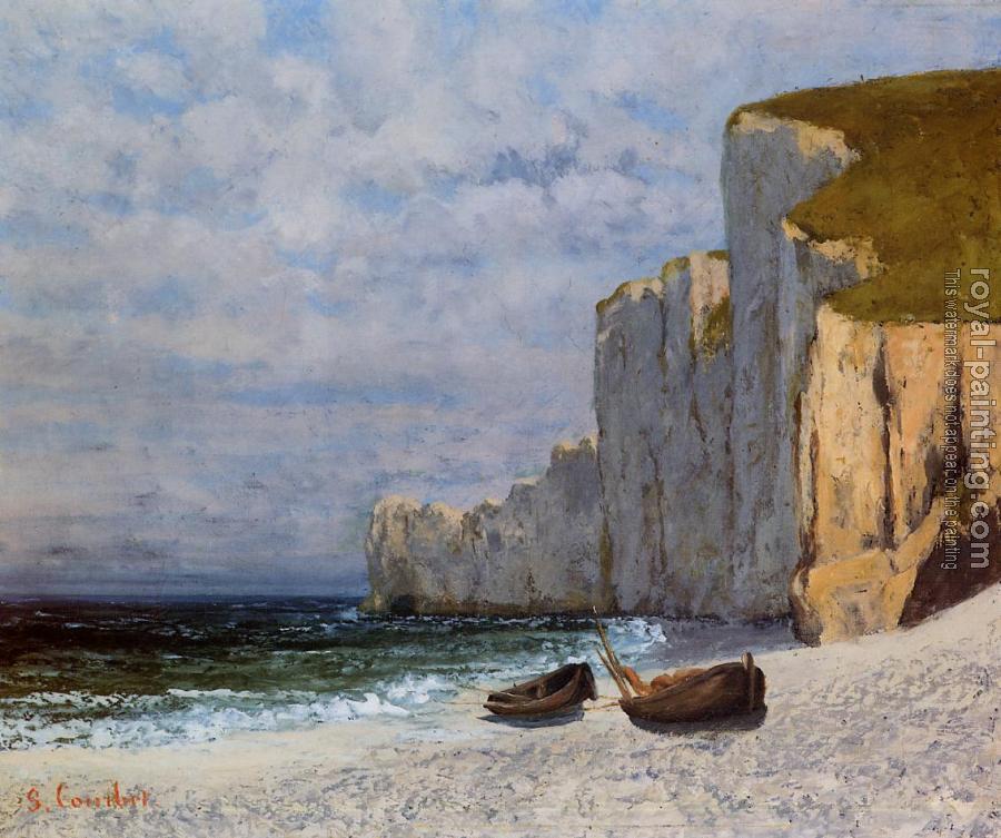 Gustave Courbet : A Bay with Cliffs